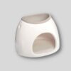 kominek ceramiczny zapachowy z silikonową nakładką szarą