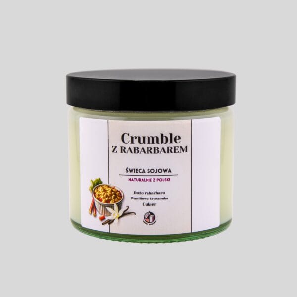 świeca zapachowa crumble z rabarbarem 250 ml