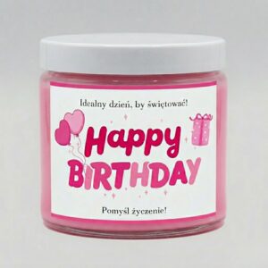 świeca birthday cake 250 ml Happy Birthday