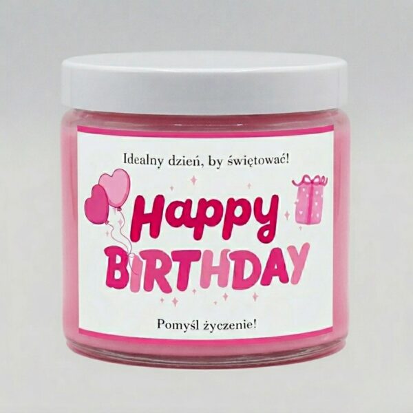 świeca birthday cake 250 ml Happy Birthday